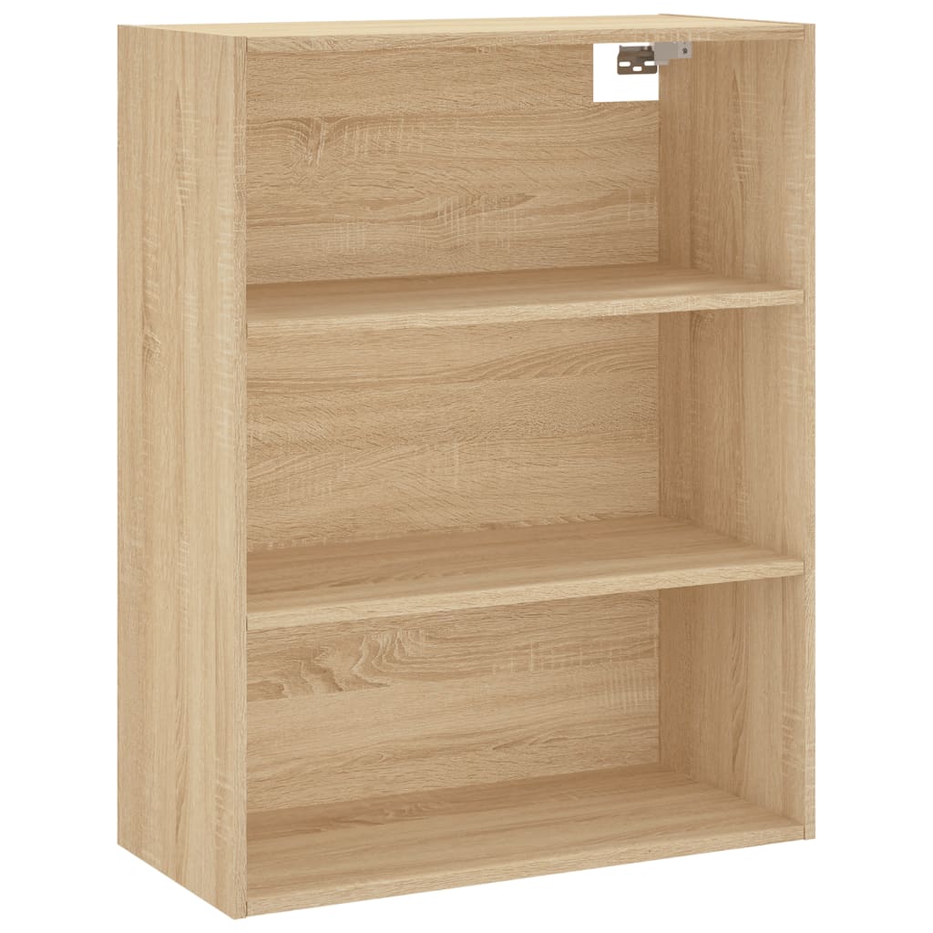 højskab 69,5x34x180 cm konstrueret træ sonoma-eg