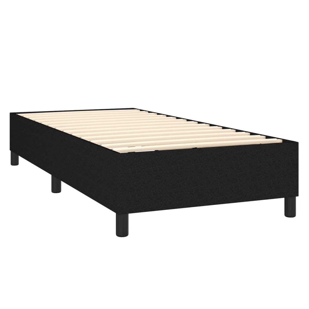 kontinentalseng med madras 80x200 cm stof sort