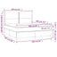 kontinentalseng med madras 160x200 cm stof sort