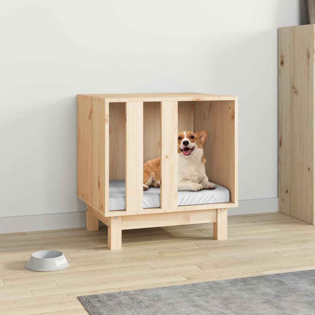 hundehus 50x40x52 cm massivt fyrretræ