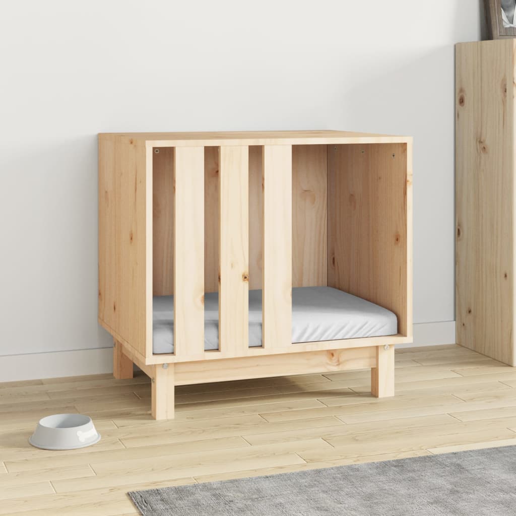 hundehus 60x45x57 cm massivt fyrretræ