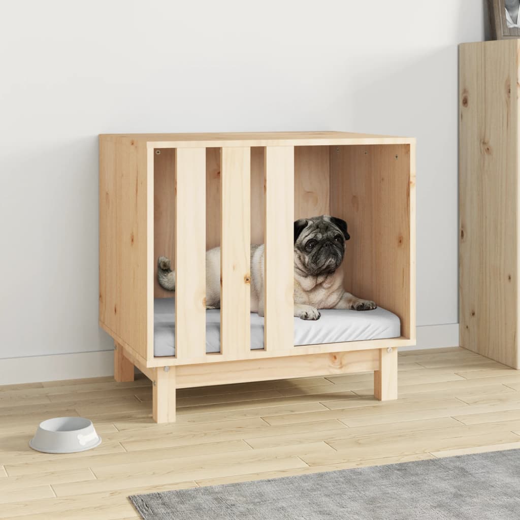 hundehus 60x45x57 cm massivt fyrretræ