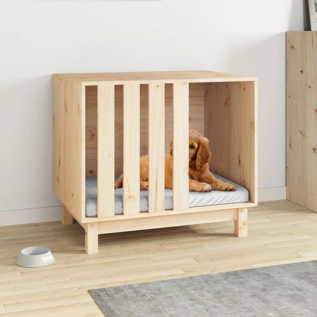 hundehus 70x50x62 cm massivt fyrretræ
