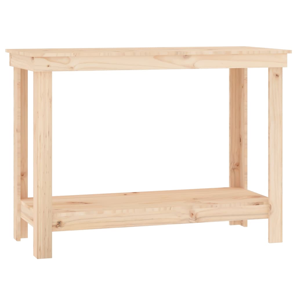 arbejdsbord 110x50x80 cm massivt fyrretræ