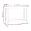 arbejdsbord 110x50x80 cm massivt fyrretræ hvid