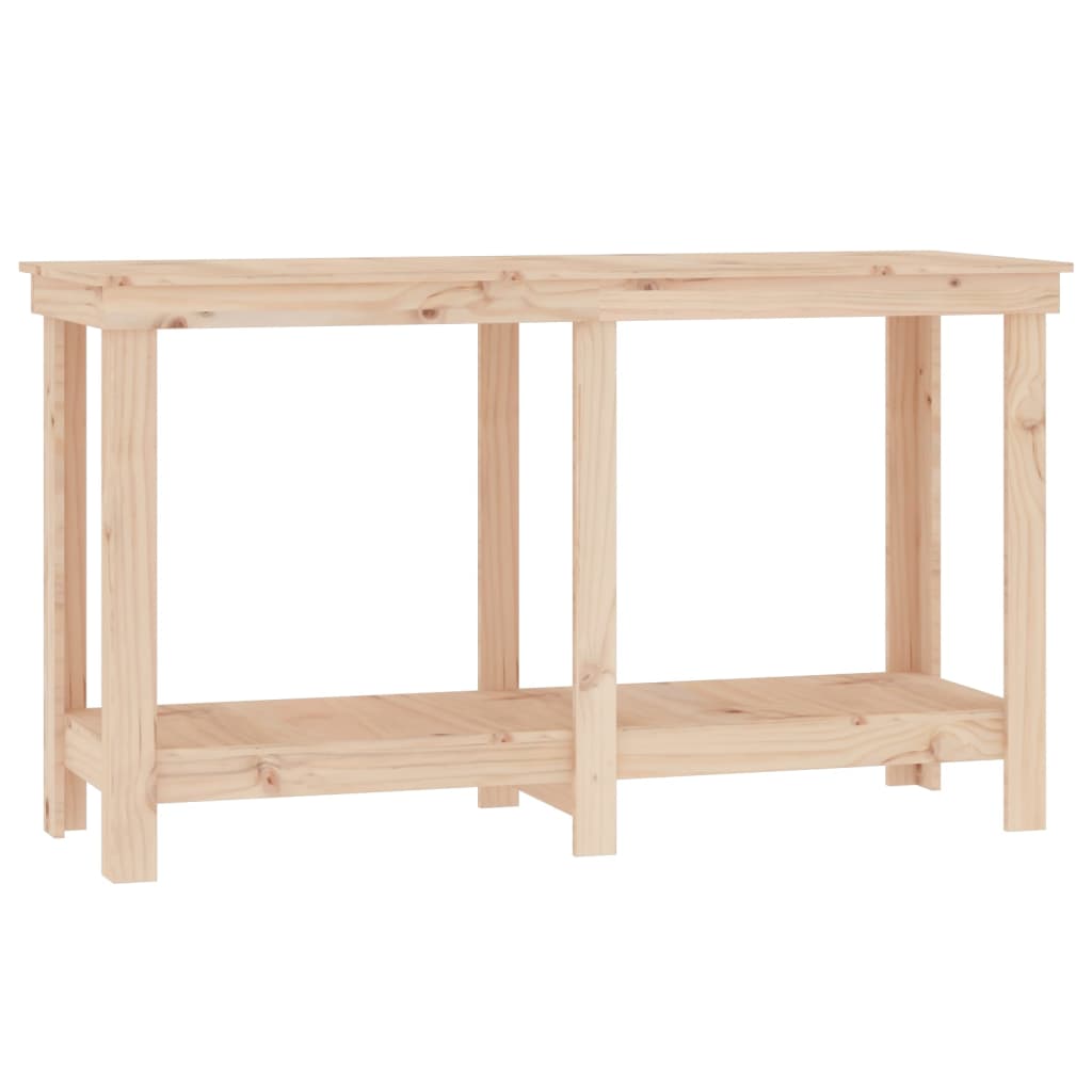 arbejdsbord 140x50x80 cm massivt fyrretræ