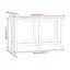 arbejdsbord 140x50x80 cm massivt fyrretræ