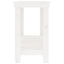 arbejdsbord 140x50x80 cm massivt fyrretræ hvid
