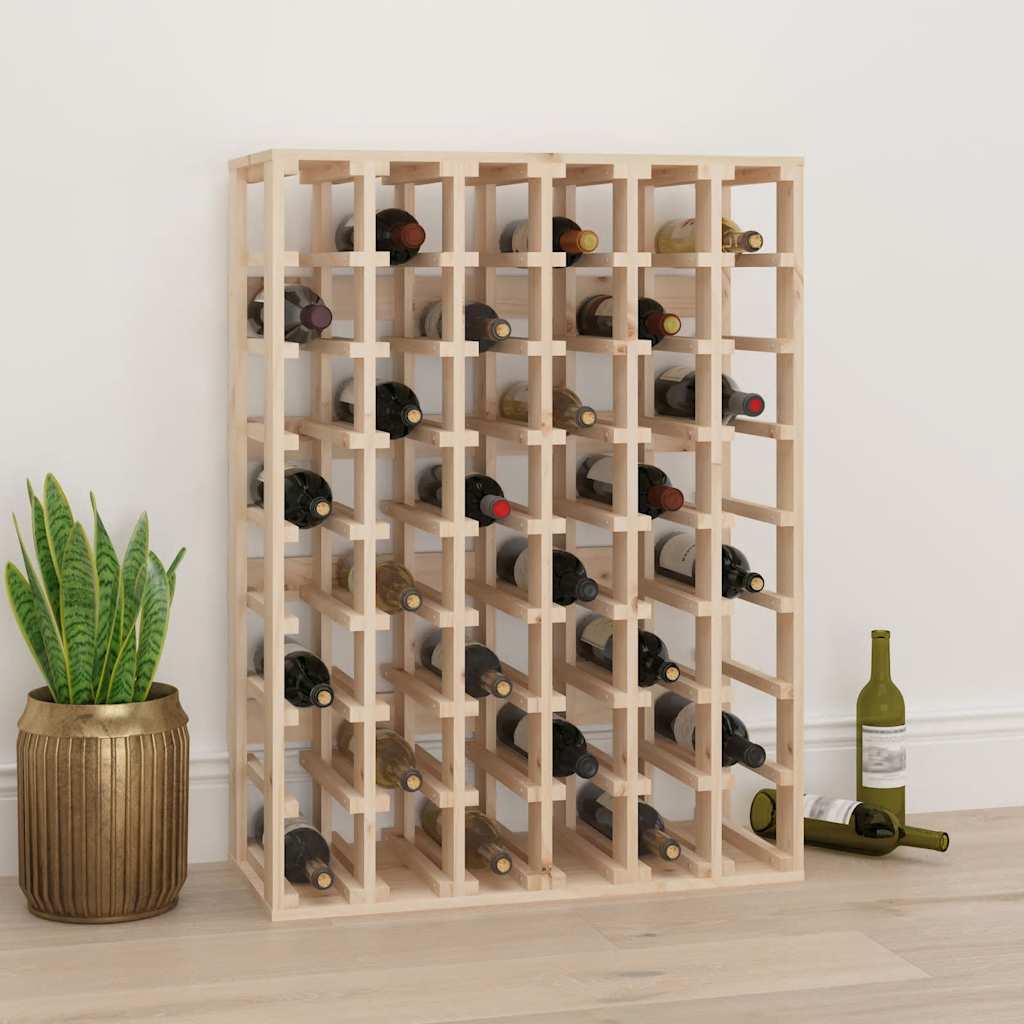vinreol 70x33x94 cm massivt fyrretræ