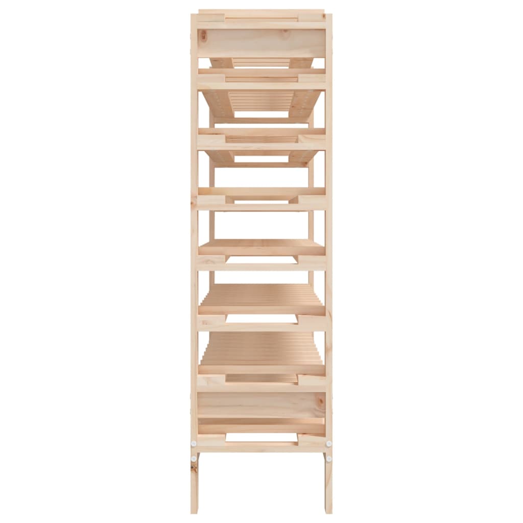 vinreol 109,5x30x107,5 cm massivt fyrretræ