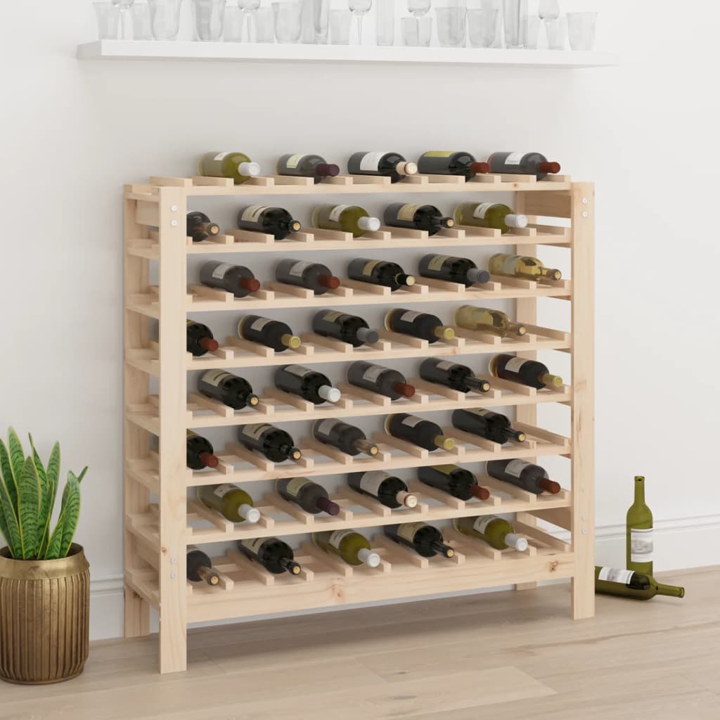 vinreol 109,5x30x107,5 cm massivt fyrretræ