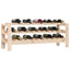 vinreol 109,5x30x42 cm massivt fyrretræ