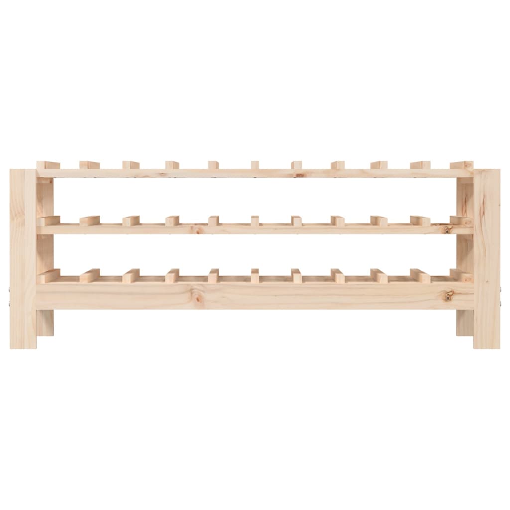 vinreol 109,5x30x42 cm massivt fyrretræ