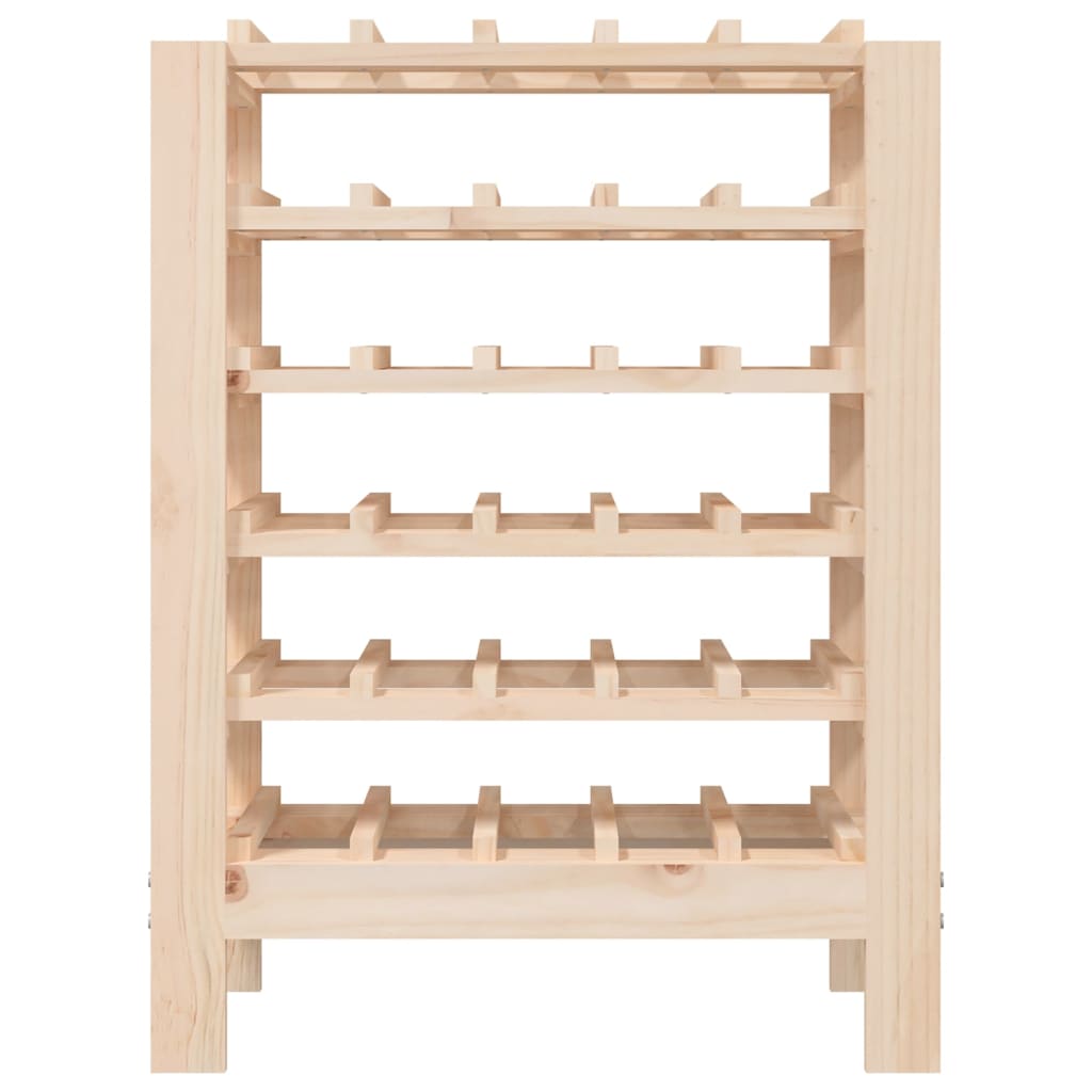 vinreol 61,5x30x82 cm massivt fyrretræ