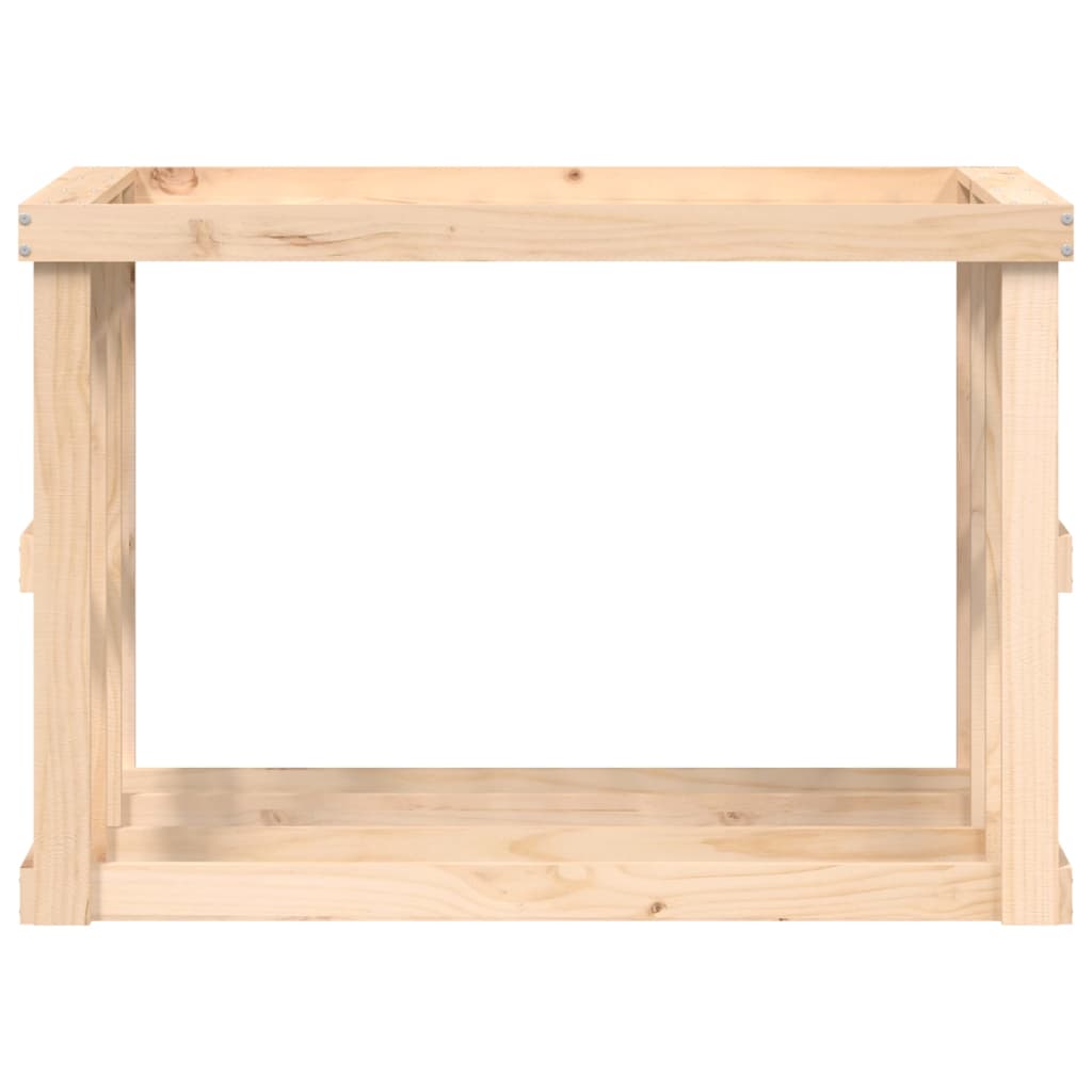 udendørs brændestativ 108x52x74 cm massivt fyrretræ