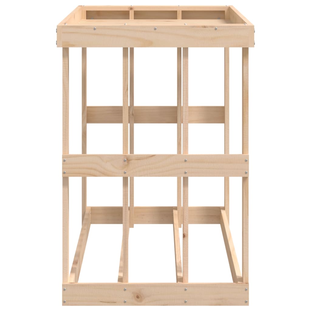 udendørs brændestativ 108x52x74 cm massivt fyrretræ