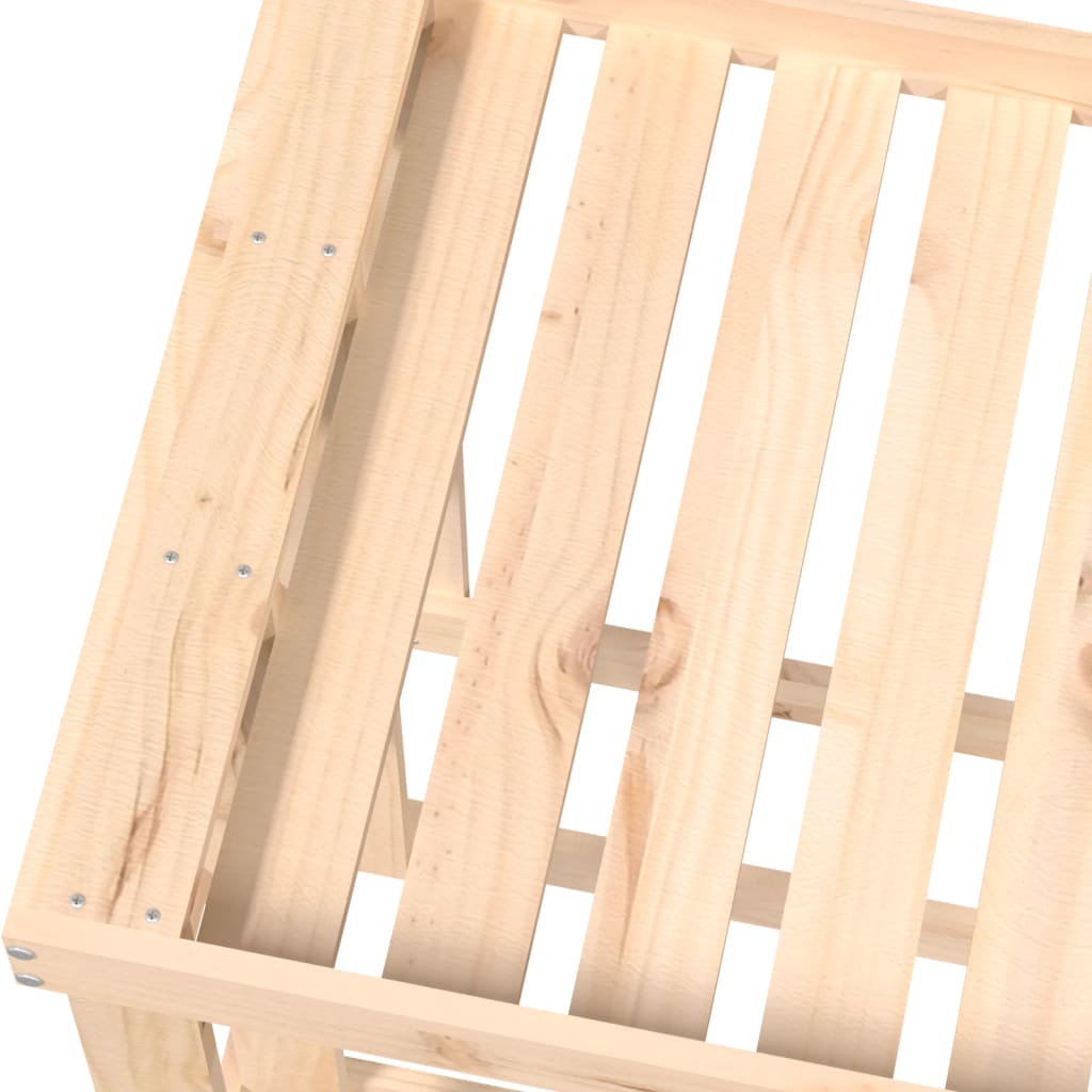 udendørs brændestativ 108x52x74 cm massivt fyrretræ