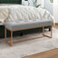 bænk 110x36x45 cm velour grå