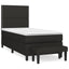 kontinentalseng med madras 80x200 cm stof sort