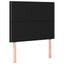 kontinentalseng med madras 80x200 cm stof sort