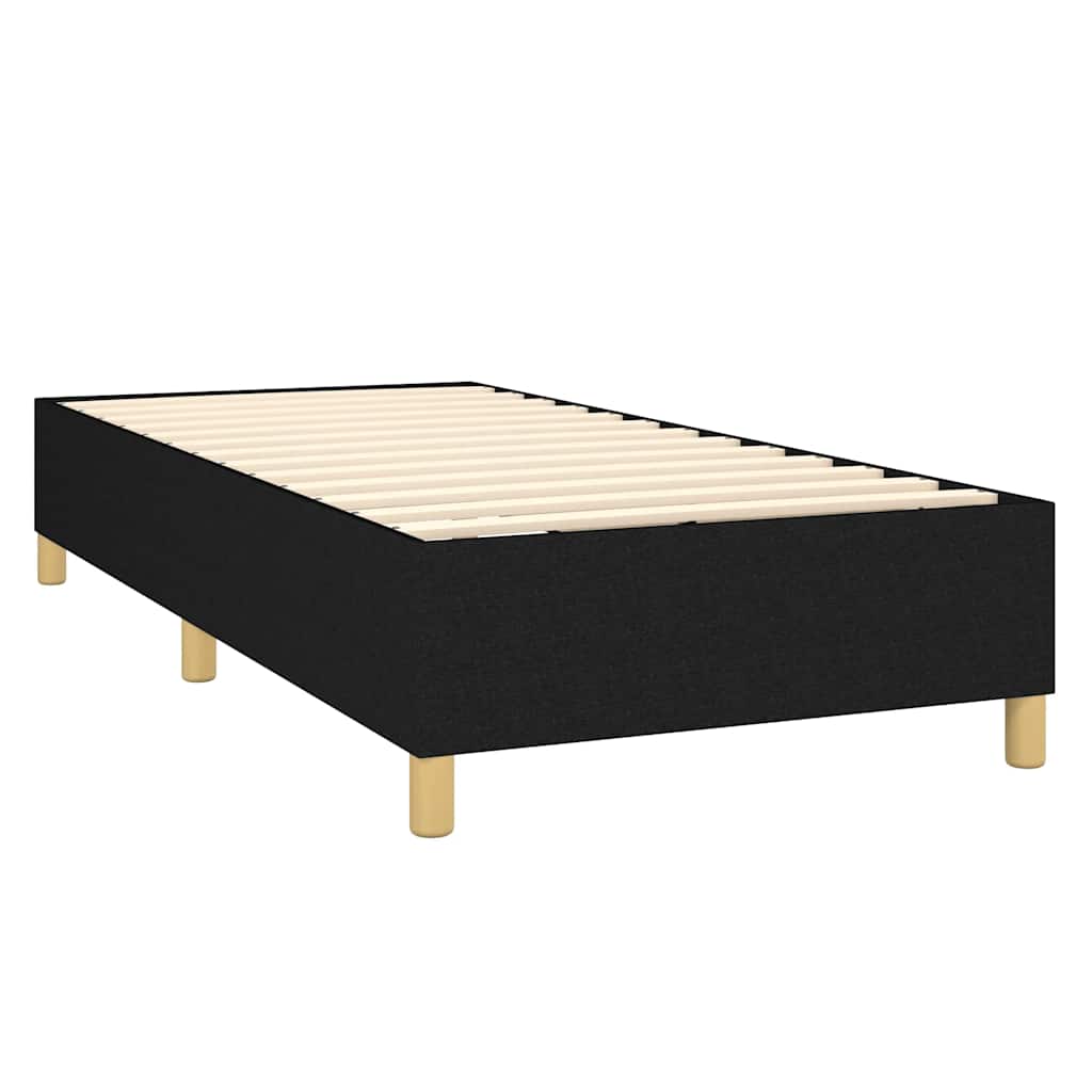 kontinentalseng med madras 100x200 cm stof sort