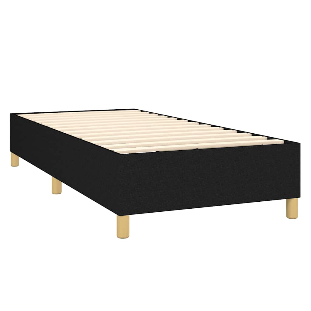 kontinentalseng med madras 100x200 cm stof sort