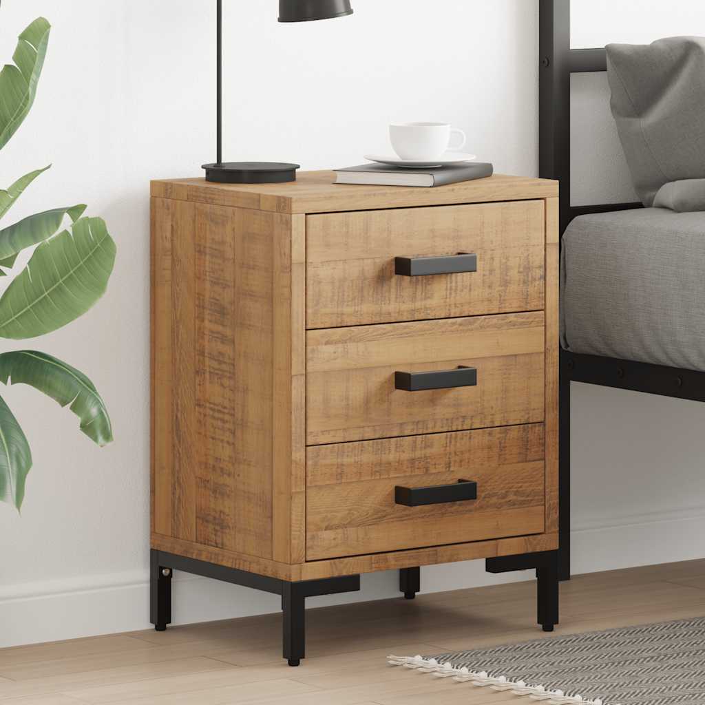 sengeborde 2 stk. 40x30x55 cm massivt fyrretræ