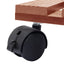 plantevogne 4 stk. 30x30x7,5 cm WPC brun