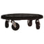plantevogne 2 stk. med hjul 275 kg diam. 40 cm sort