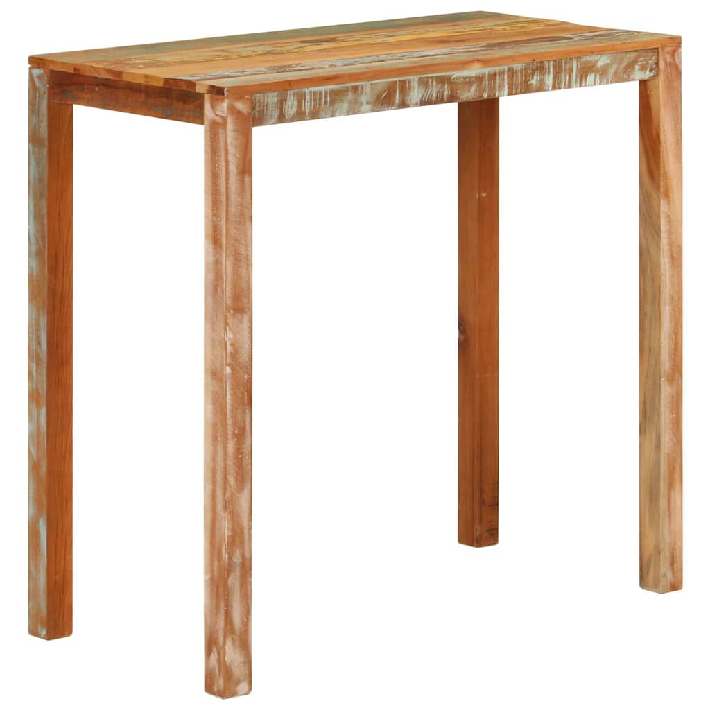 barbord 112x55x108 cm massivt genbrugstræ