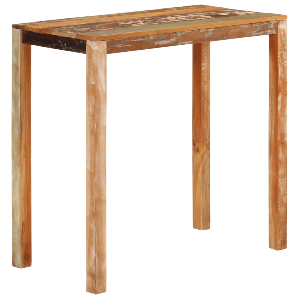barbord 112x55x108 cm massivt genbrugstræ