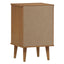 sengebord MOLDE 40x35x65 cm massivt fyrretræ gyldenbrun