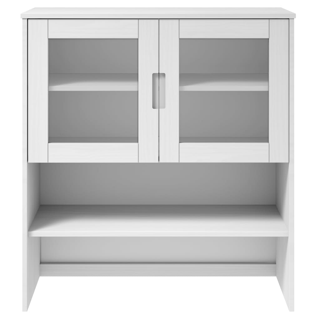 overdel til skænk MOLDE 90x35x100 cm massivt fyrretræ hvid