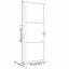 dør 83x201,5 cm sikkerhedsglas og aluminium hvid