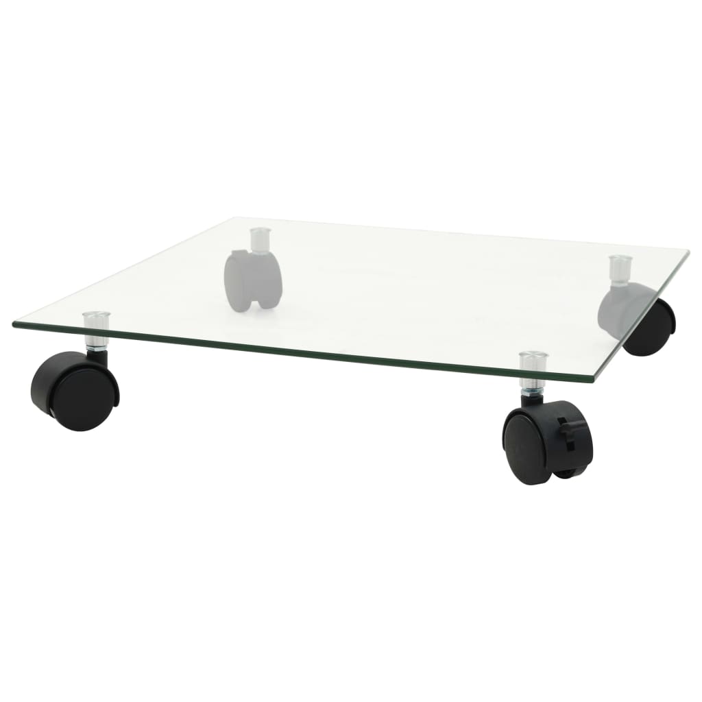 plantevogne 4 stk. 35x35 cm firkantet hærdet glas