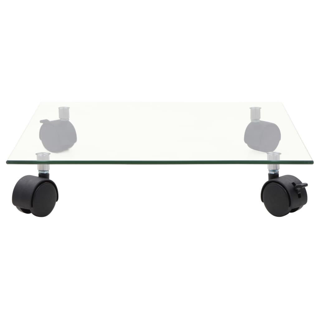 plantevogne 4 stk. 35x35 cm firkantet hærdet glas