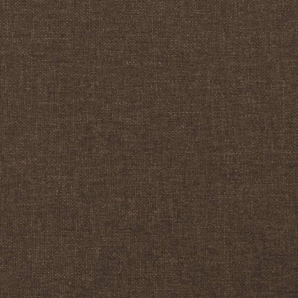 kontinentalseng med madras 180x200 cm stof mørkebrun