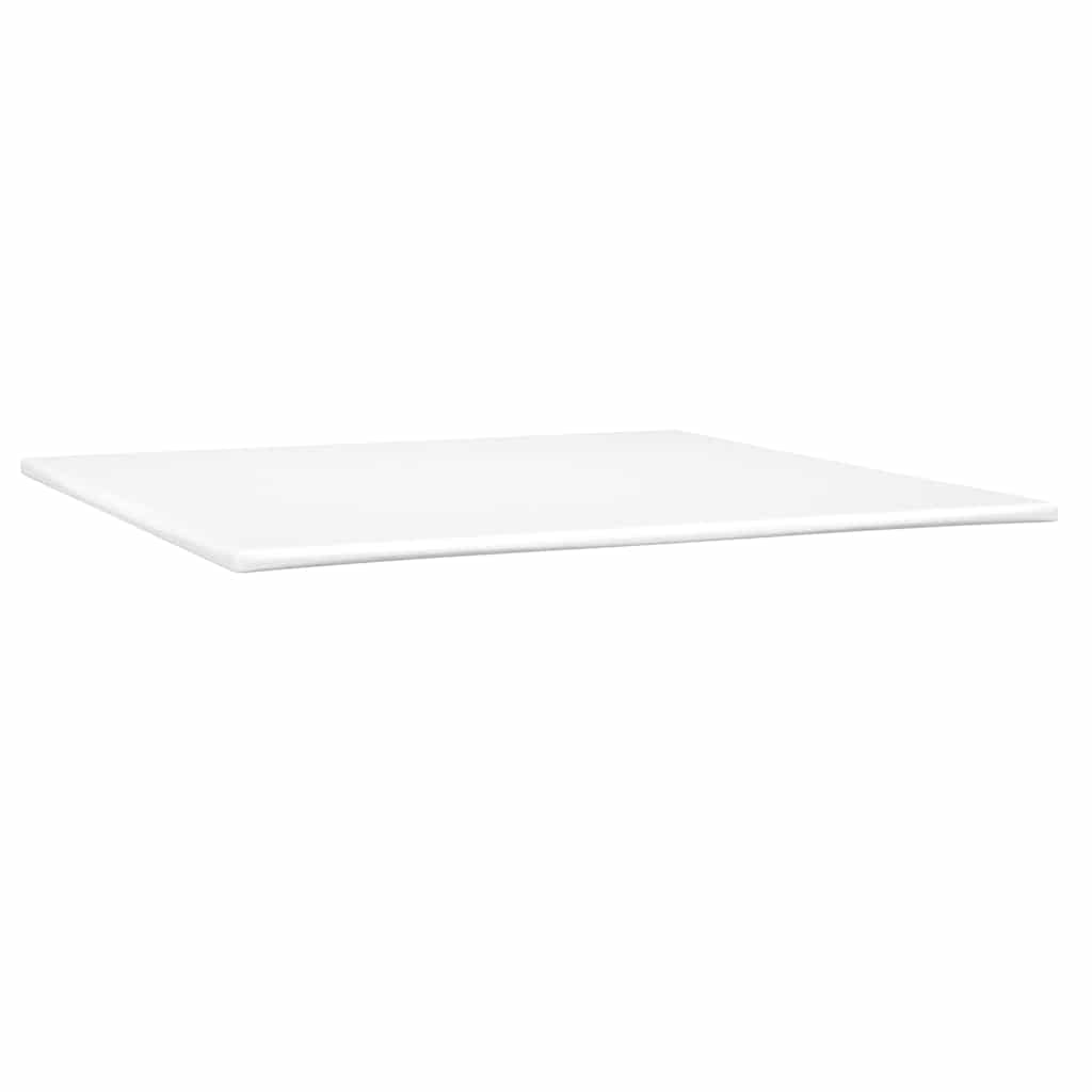 kontinentalseng 200x200 cm kunstlæder cappuccinofarvet