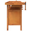 arbejdsbord m. skuffer + skruestik 162x62x83 cm massivt akacie