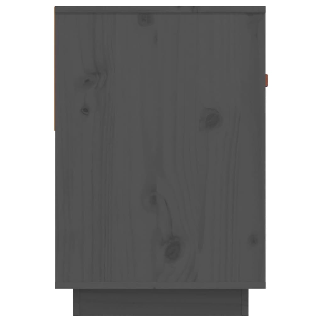 tv-bord 90x40x60 cm massivt fyrretræ grå