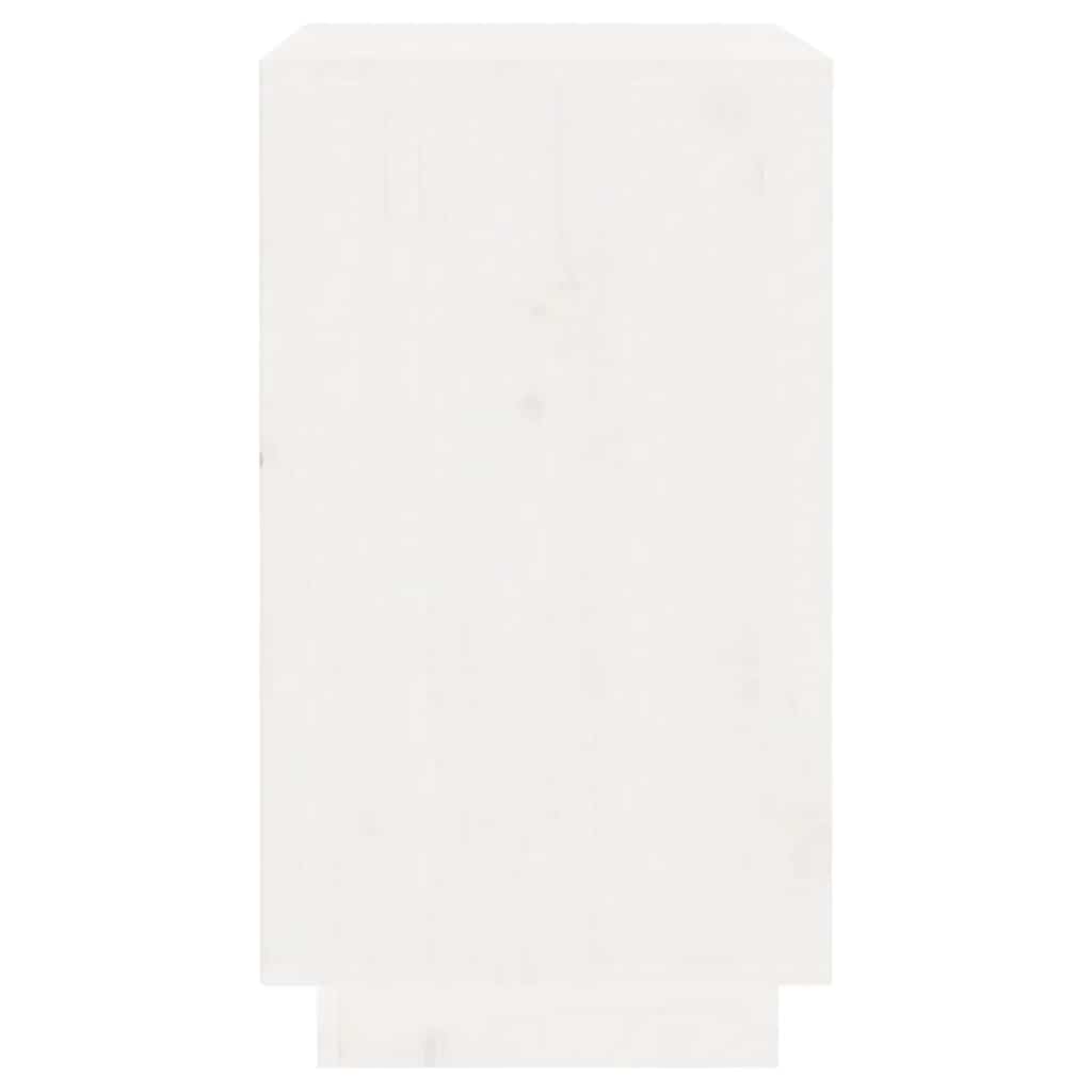 Vinskab 55,5x34x61 cm massivt fyrretræ hvid