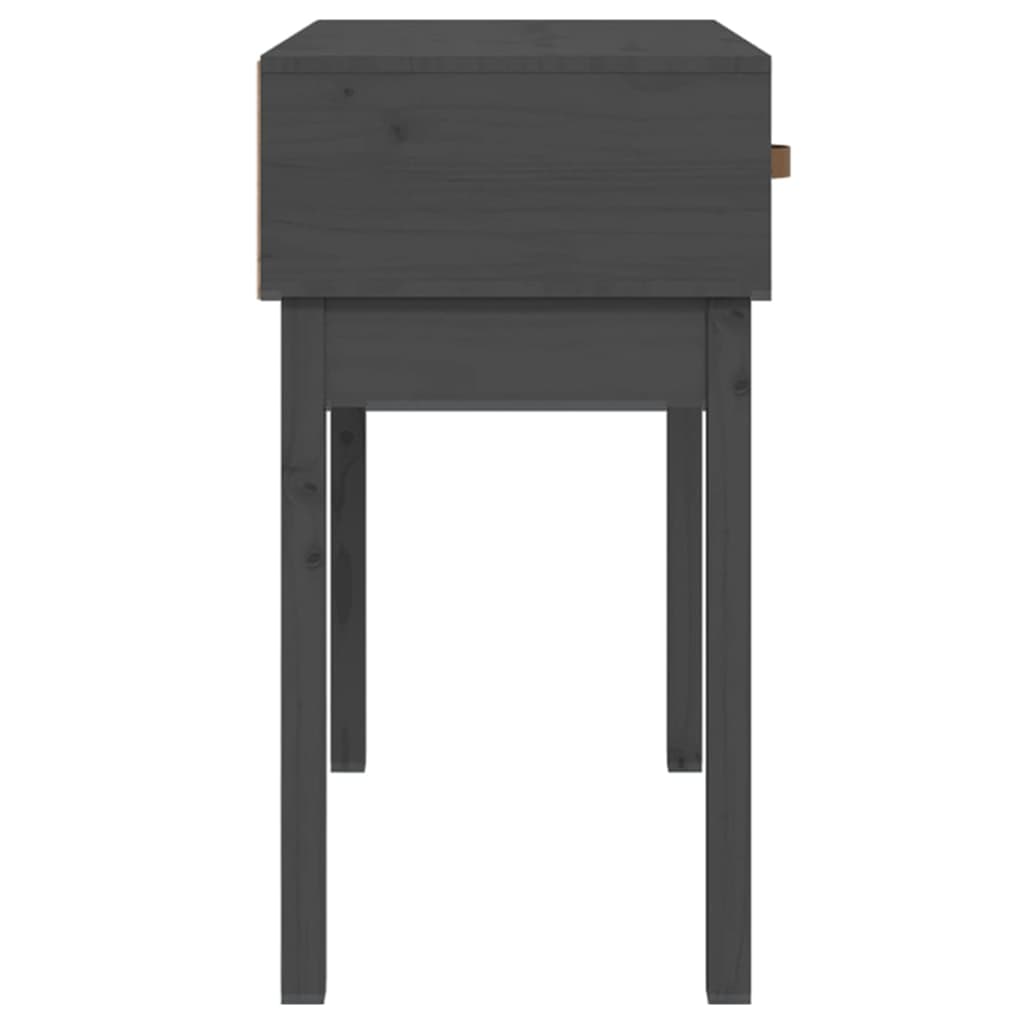 konsolbord 76,5x40x75 cm massivt fyrretræ grå