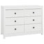 kommode 100x40x72 cm massivt fyrretræ hvid