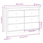 kommode 100x40x72 cm massivt fyrretræ hvid