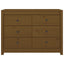kommode 100x40x72 cm massivt fyrretræ gyldenbrun