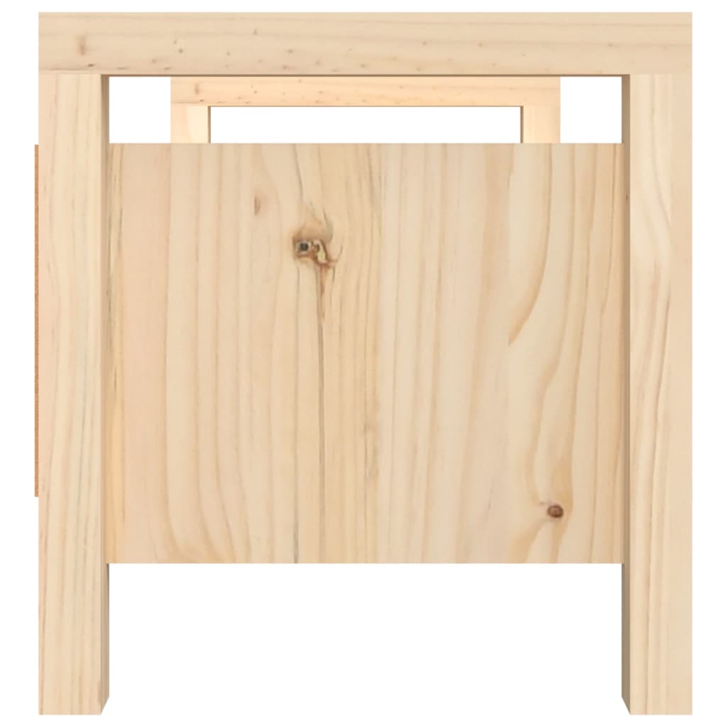 entrébænk 80x40x43 cm massivt fyrretræ