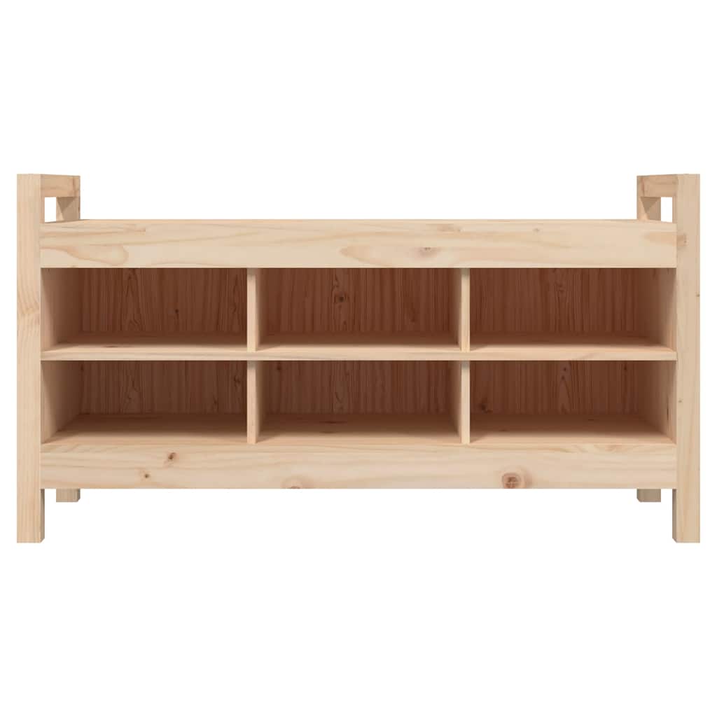 entrébænk 110x40x60 cm massivt fyrretræ