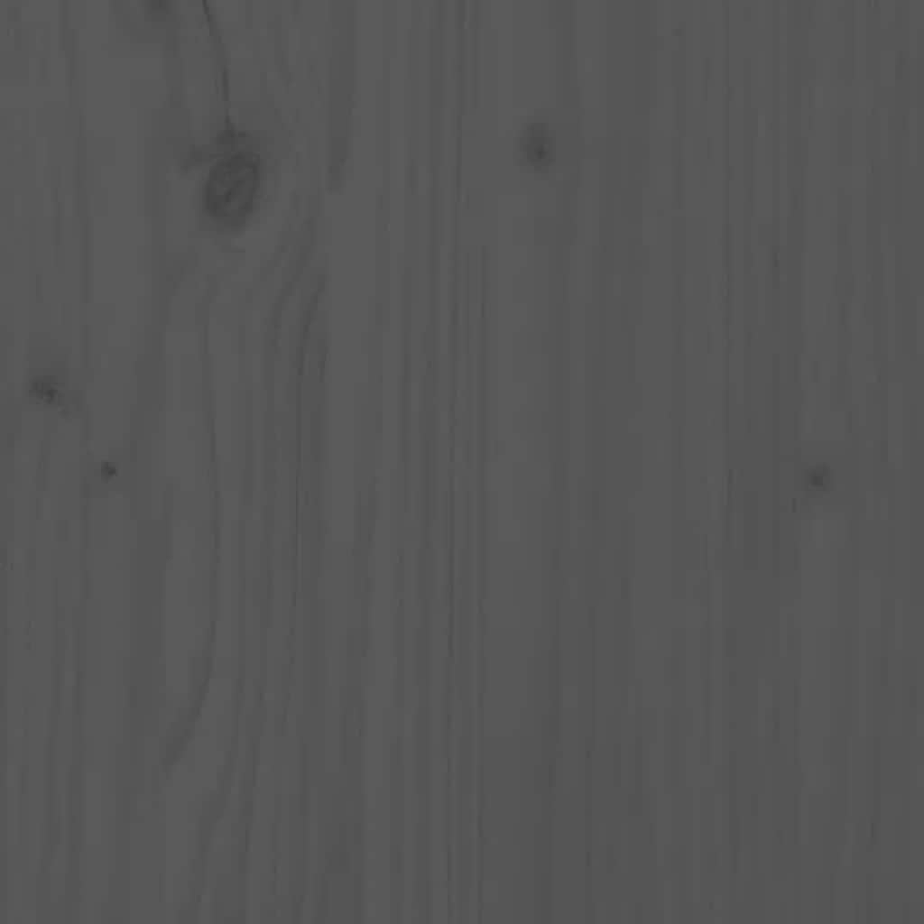 entrébænk 110x40x60 cm massivt fyrretræ grå