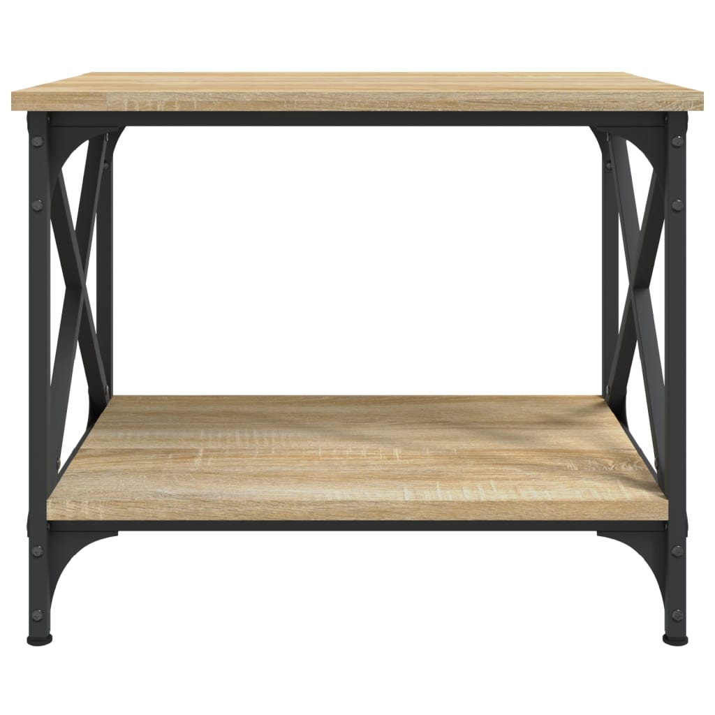 sidebord 55x38x45 cm konstrueret træ sonoma-eg