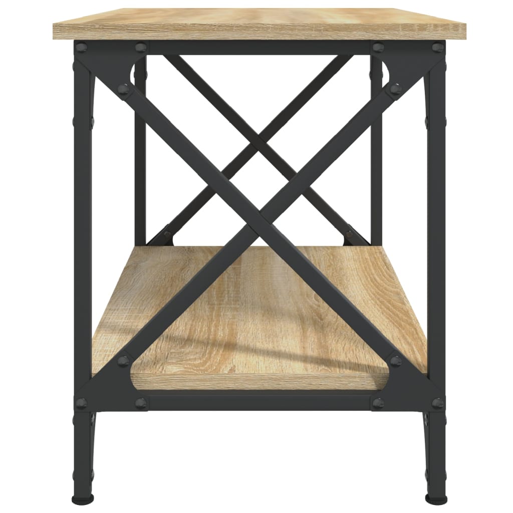 sidebord 55x38x45 cm konstrueret træ sonoma-eg